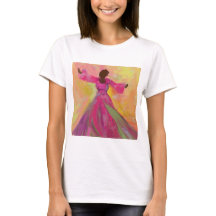 Femme africaine dansant T-shirt pour femmes