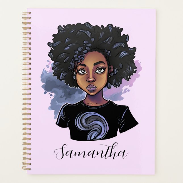 Femme afro-américaine pétillante (Devant)