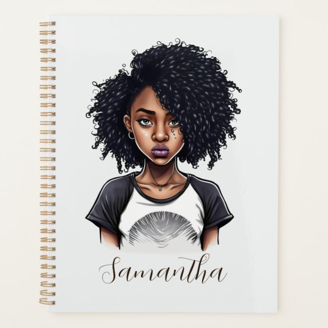 Femme afro chic et classique (Devant)