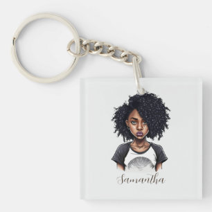 Femme afro chic et classique