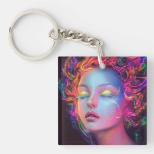 Femme Alien aux cheveux cosmiques