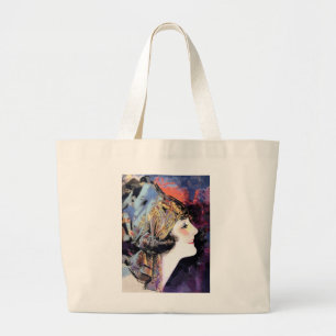 Femme Art Déco en Écarf Grand Sac fourre-tout