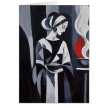 Femme Art Déco noir et blanc
