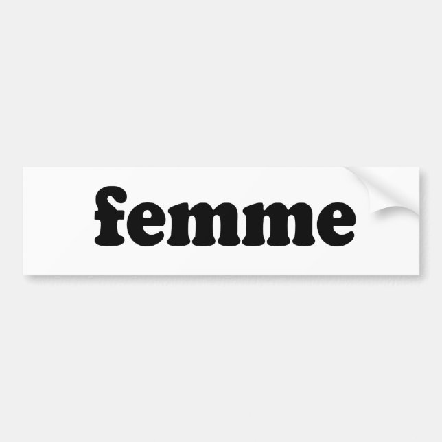 FEMME AUTOAUFKLEBER (Vorne)