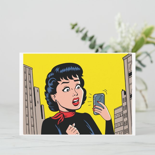 Femme Avec Invitations Téléphoniques (Créateur téléchargé)