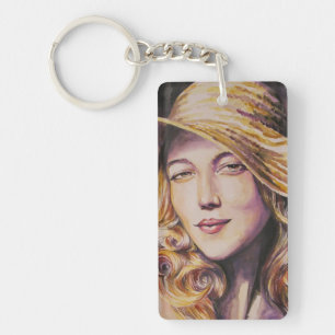 Femme avec le casquette