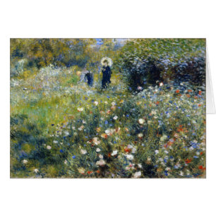 Femme avec parasol dans un jardin, Renoir