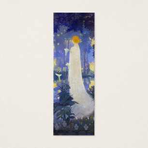 Femme avec Signet de Calla Lilies