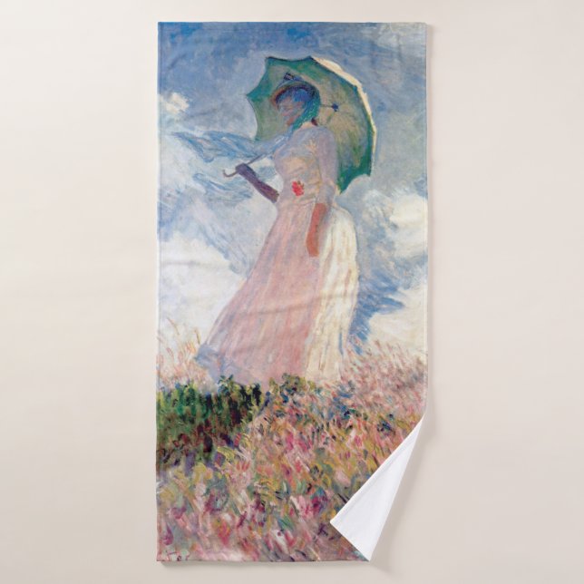 Femme avec un parasol, Claude Monet, 1886 (Serviette de bain)