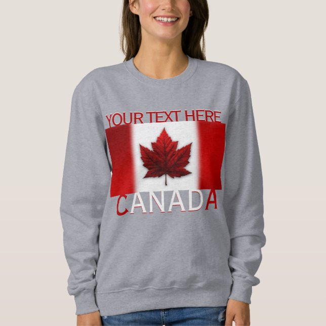 Femme Canada Sweatshirt Personnaliser la chemise C (Devant)