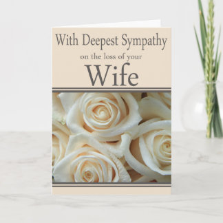 femme Carte de sympathie avec Rose