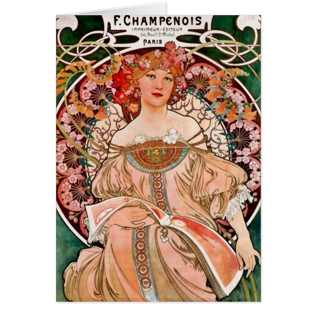 Femme Champagne - F. Champenois Imprimeur (Devant)