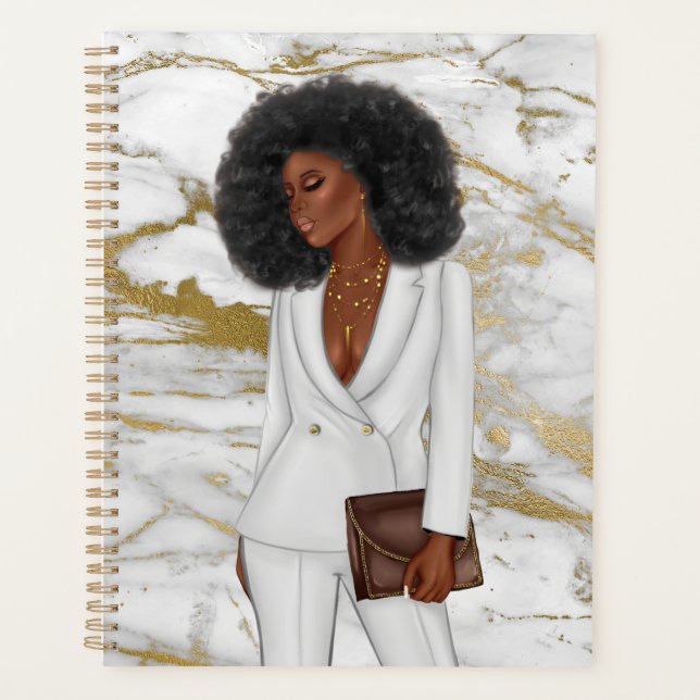 Femme-chef de la direction afro-américaine (Devant)