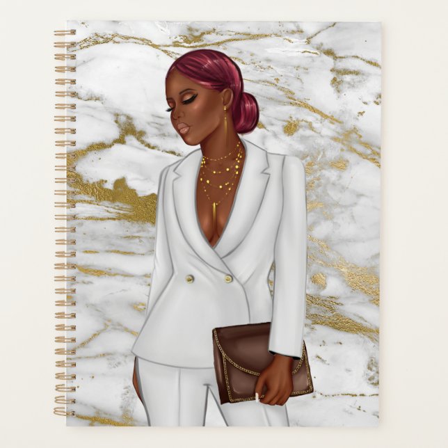 Femme-chef de la direction afro-américaine (Devant)