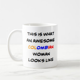 femme colombienne, énorme Mug