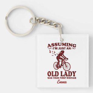 Femme cycliste Supposant que je ne suis qu'une vie