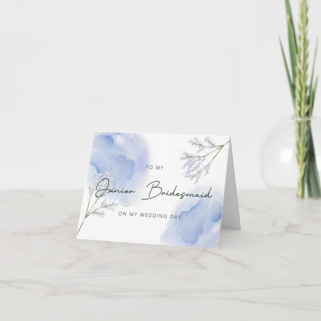 Femme D'Accueil Junior Sur La Carte De Mariage Jou (Devant)