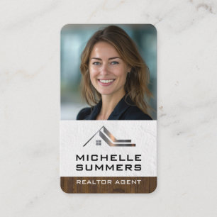 Femme d'affaires Carte de visite pour l'immobili