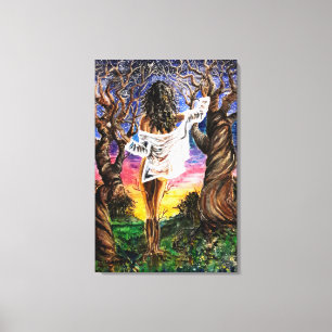 Femme dans la nature - Impression sur toile - Pein