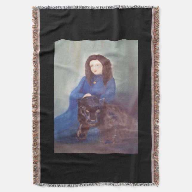 Femme dans Panthère Noire Lancer la couverture (devant Vertical)