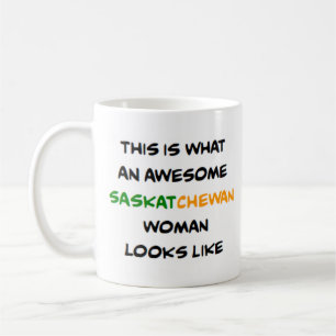 femme de la saskatchewan, superbe tasse à café