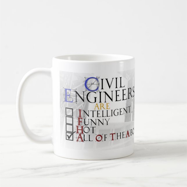 Femme de tasse d'ingénieur civil (Gauche)