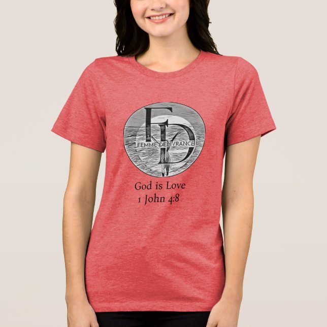 Femme Delivrance T-Shirt Tri-Blend Shirt (Vorderseite)