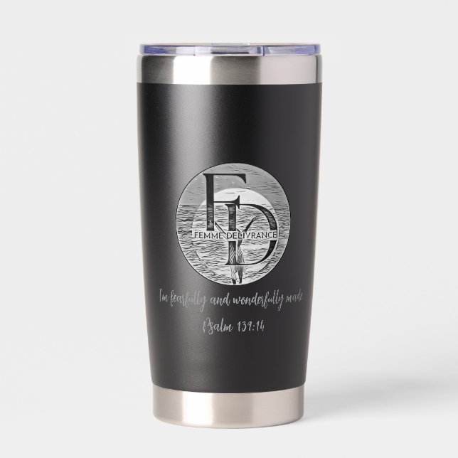 Femme Delivrance Tumbler Thermobecher (Vorderseite)