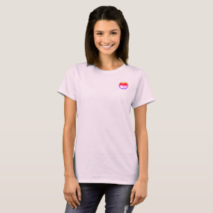 Femme Dragon Néon T-shirt rose pâle poche