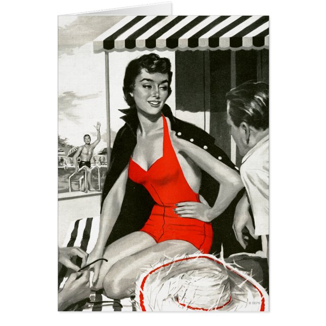 Femme d'un rouge ardent (Devant)