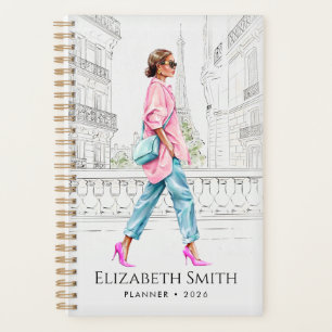 Femme Élégante de Mode Planificateur de Marche