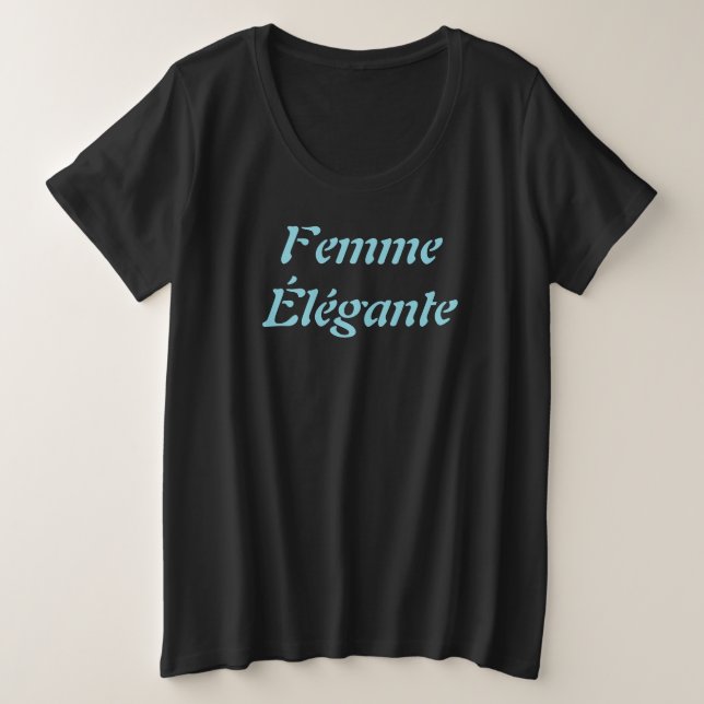 Femme Élégante T - Shirt (Design vorne)