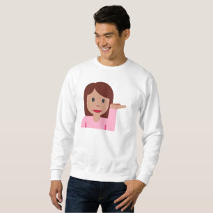 femme emoji sweatshirt