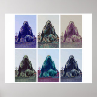 Femme en Pleure - Poster blanc