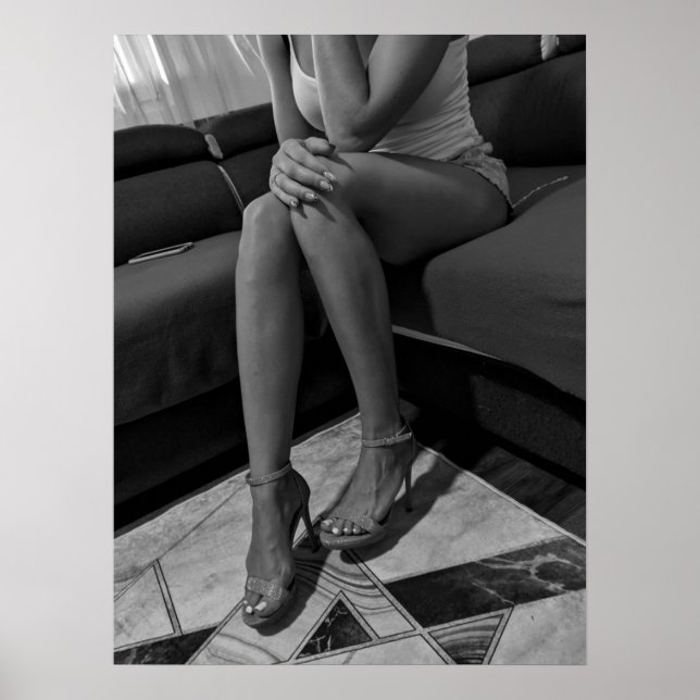 Femme en talons hauts poster (Devant)