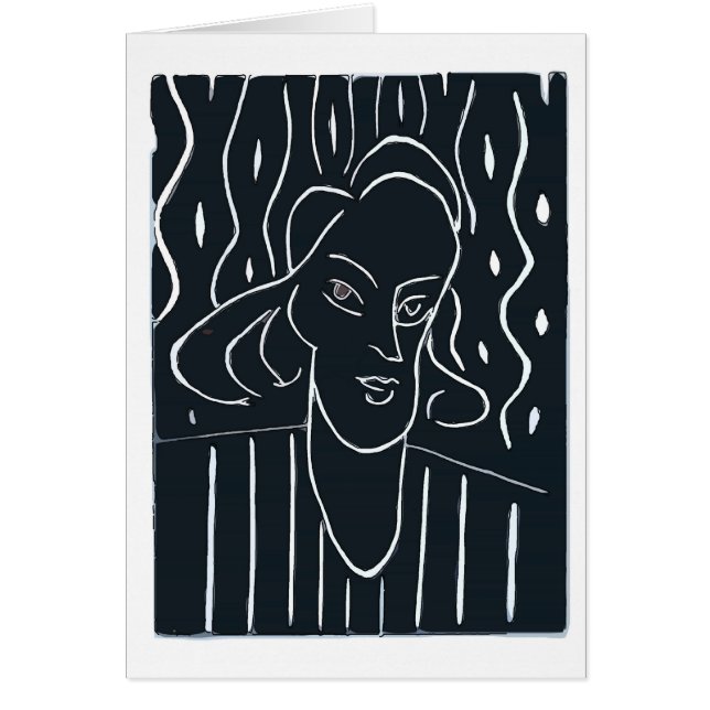 Femme Face Noir & Blanc (Devant)