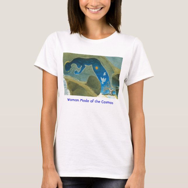 Femme faite du cosmos/du T-shirt (Devant)