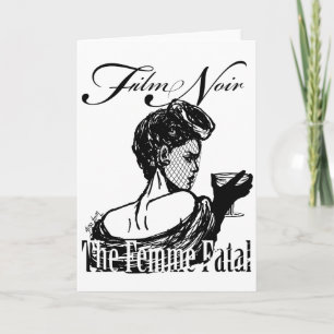 Femme Fatale Feiertagskarte
