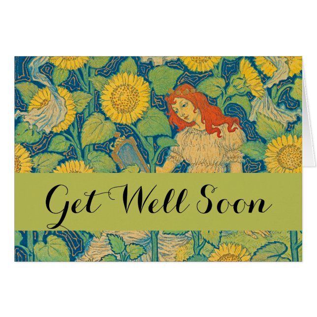 Femme-fille de fleurs dans le jardin de tournesol (Devant horizontal)