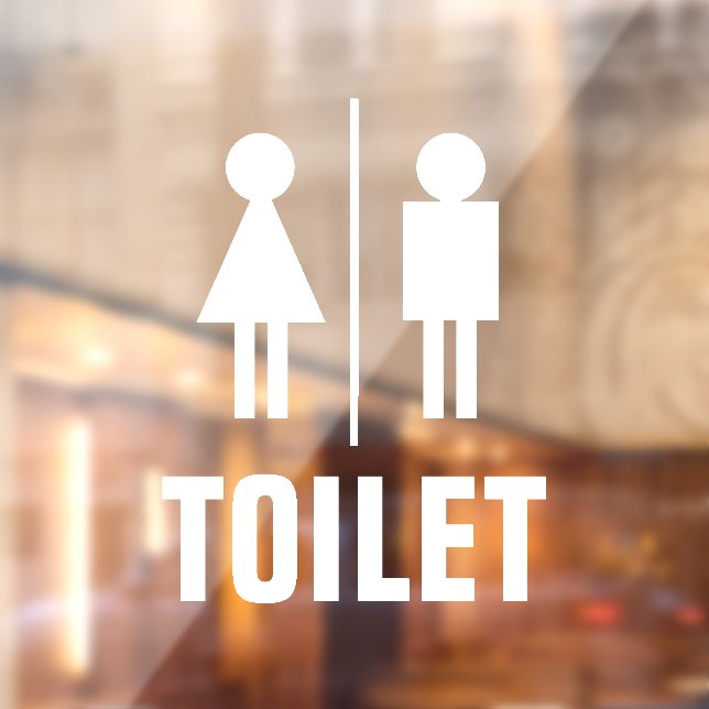 Femme homme WC porte vitre porte fermeture panneau (Feuille 2)