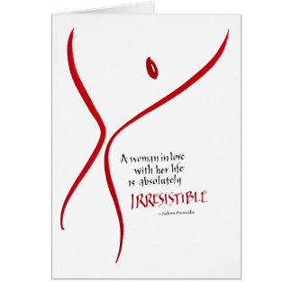 Femme irrésistible - carte