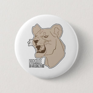 Femme ist Stärke Button