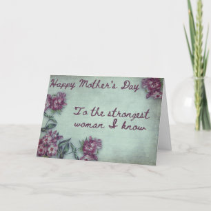 Femme la plus forte que je connaisse Carte de Fête
