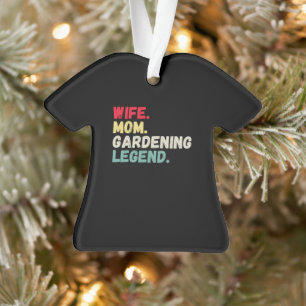 Femme maman jardinage légende rétro drôle Noël
