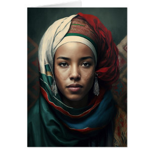 Femme marocaine Toutes les occasions Carte pour no