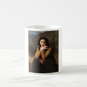 Femme Mignonne oder Junge Frau von Bouguereau Kaffeetasse