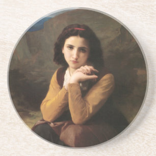 Femme Mignonne von Bouguereau oder Junge Frau Getränkeuntersetzer
