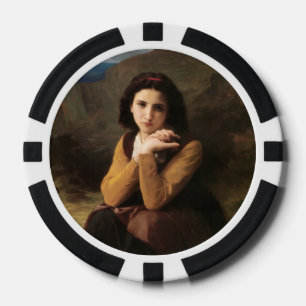 Femme Mignonne von Bouguereau oder Junge Frau von Pokerchips