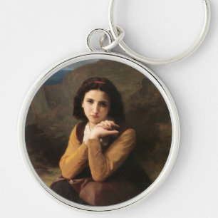 Femme Mignonne von Bouguereau oder Junge Frau von  Schlüsselanhänger