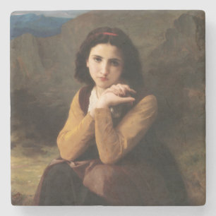 Femme Mignonne von Bouguereau Steinuntersetzer
